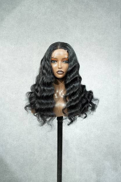Water Wave Wear Go Glueless Wig Best Natural wavy  20" 2x4 Closure