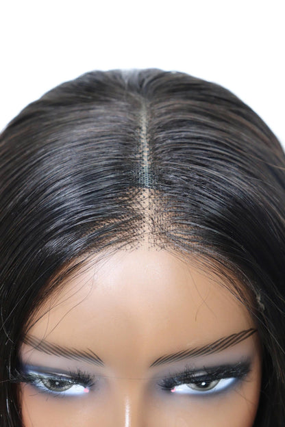 Ebony Chic Bone Straight Bob 2x6 Thin Lace Glueless Human Hair Wig Pre-Everything